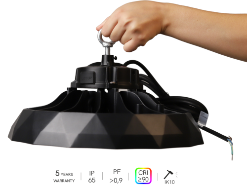 UFO LENS switch | High-Bay Hallenleuchte /Industriestrahler 90W/120W/150W, 60°/90°/120°, 3.000K/4.000K/5.000K